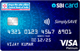 Central Bank of India Simply SAVE SBI Card